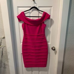Beautiful hot pink semi formal dress